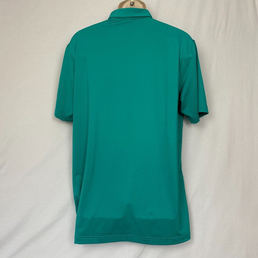 Peter Millar Summer Comfort Shirt Mens Large Green Solid Performance Jersey Polo - Picture 4 of 11
